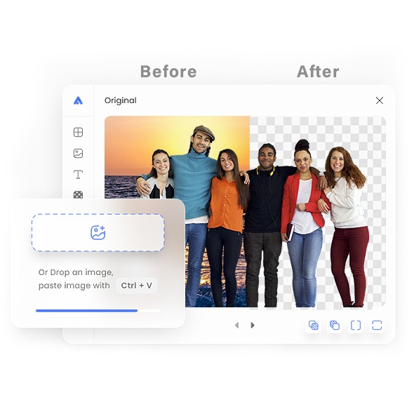 Background remover preview