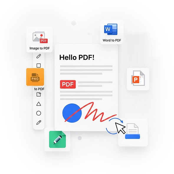 PDF editor preview